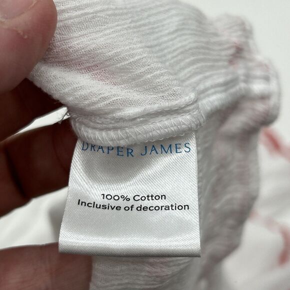 Draper James Womens 3X Magnolia White Crinkle Cotton Tiered Cover Up Boho Dress - Picture 8 of 12